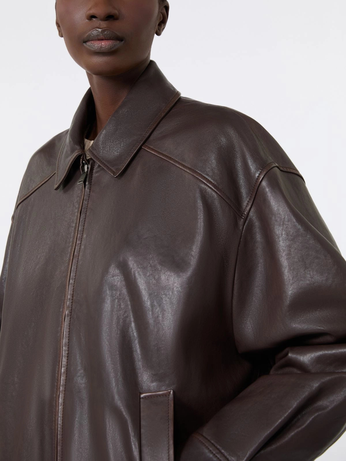 WEEKEND MAX MARA GIUBBINO  "COSE" TESTA MORO