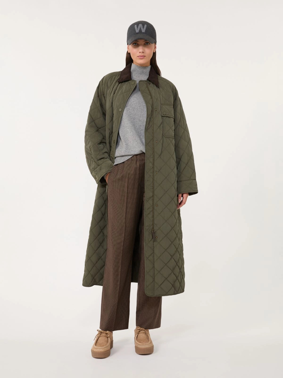 WEEKEND MAX MARA CAPPOTTO IMBOTTITO COCCOLE KAKI
