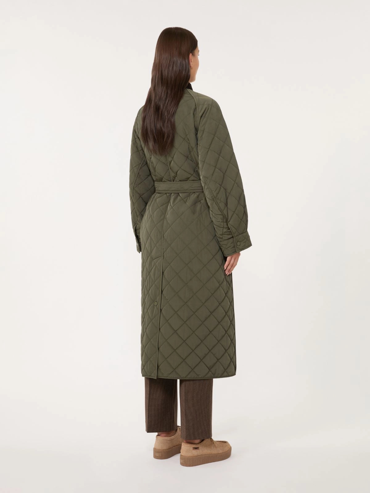 WEEKEND MAX MARA CAPPOTTO IMBOTTITO COCCOLE KAKI