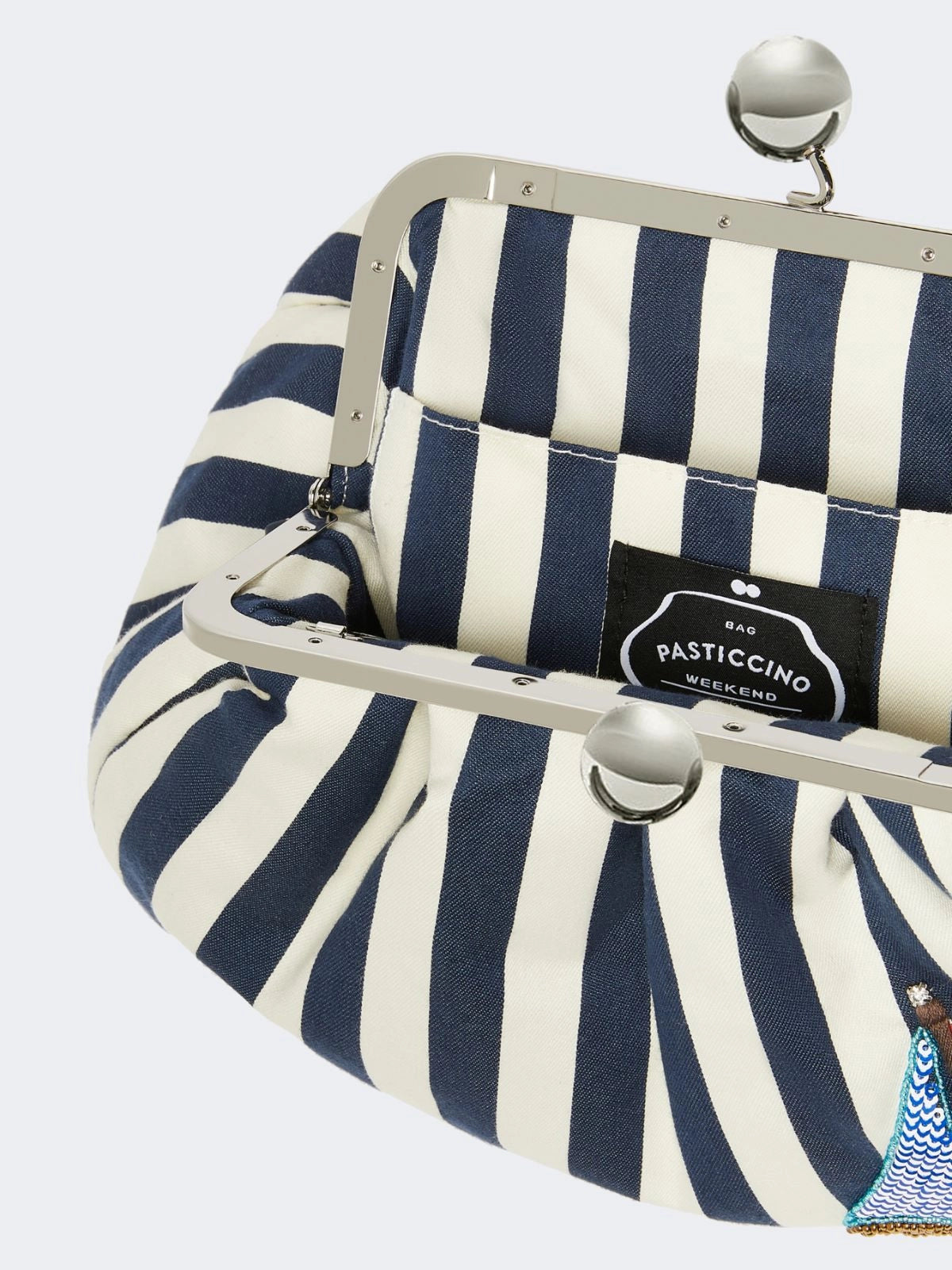 WEEKEND MAX MARA BORSA GERUSIA RIGHE BLU