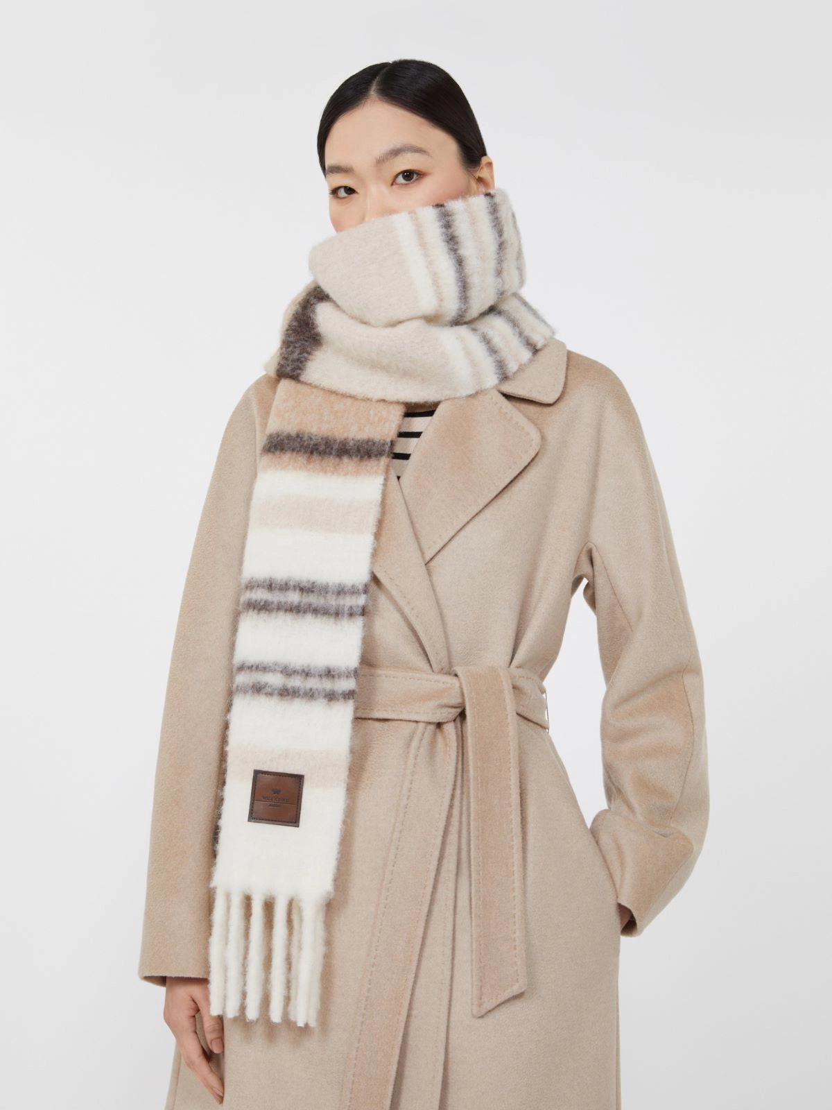 WEEKEND MAX MARA SCIARPA UGOLINA LATTE