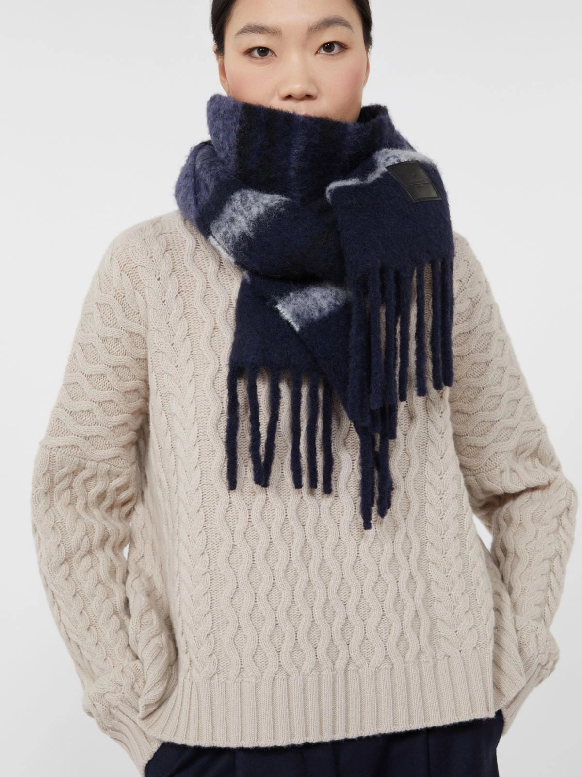 WEEKEND MAX MARA SCIARPA UGOLINA BLU