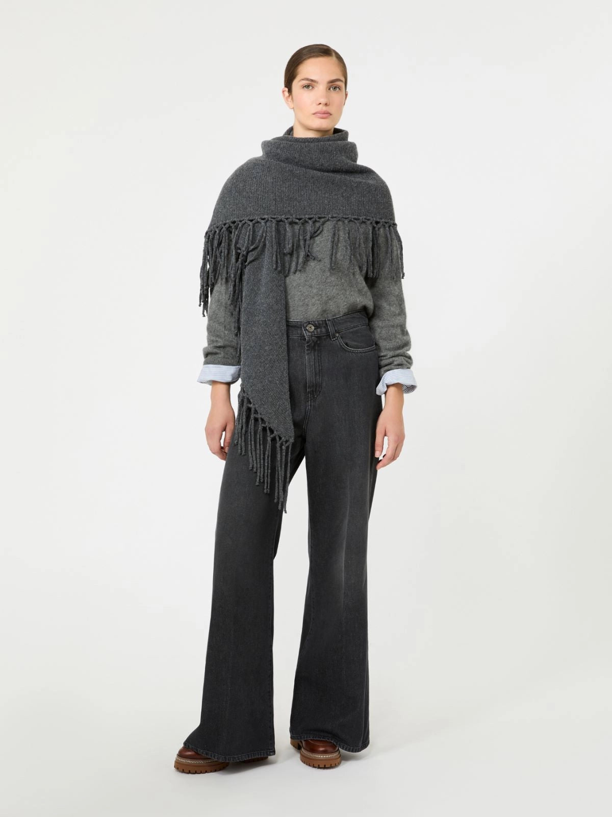 WEEKEND MAX MARA MANTELLA TORNADO ANTRACITE