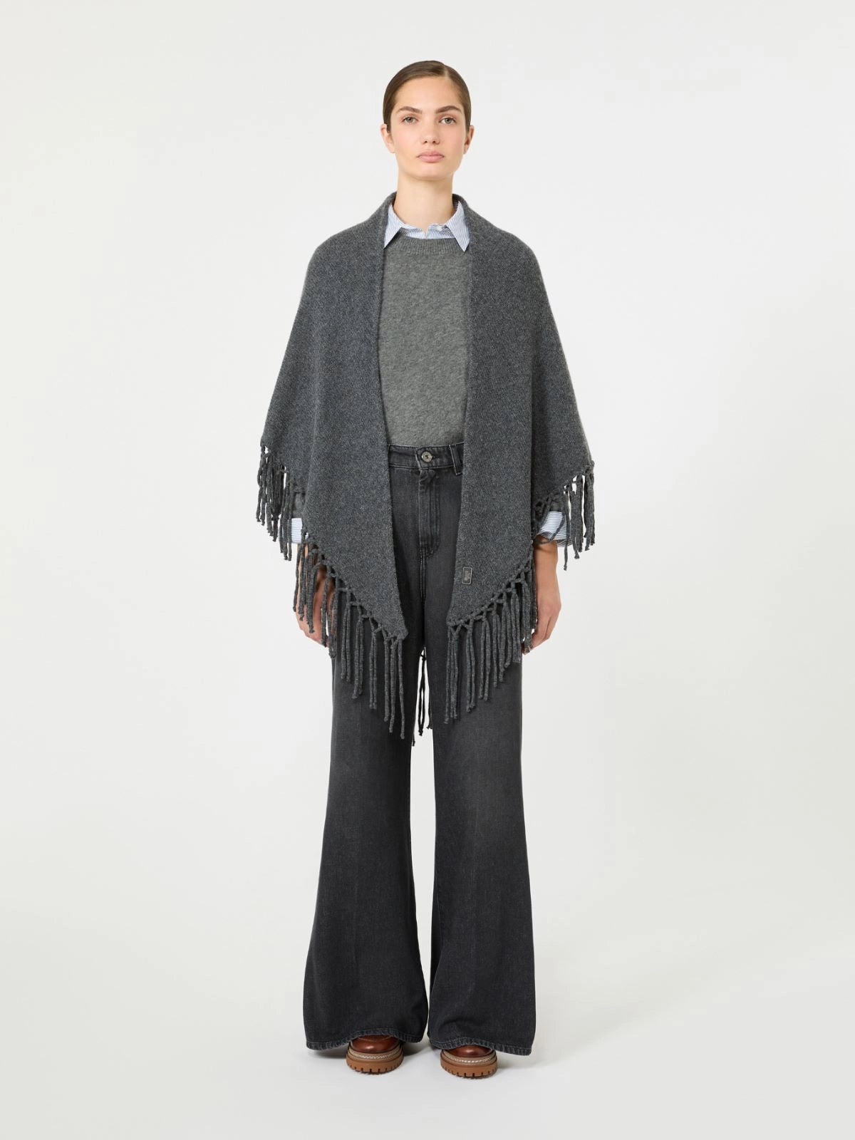 WEEKEND MAX MARA MANTELLA TORNADO ANTRACITE
