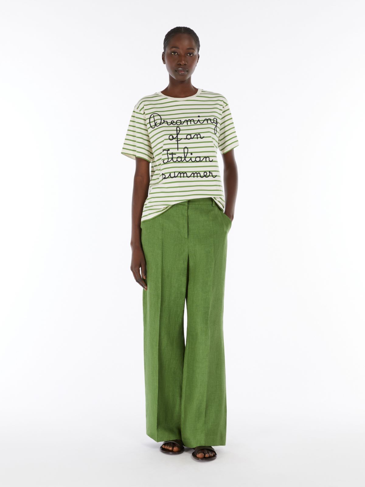 WEEKEND MAX MARA T-SHIRT OLGA RIGA VERDE
