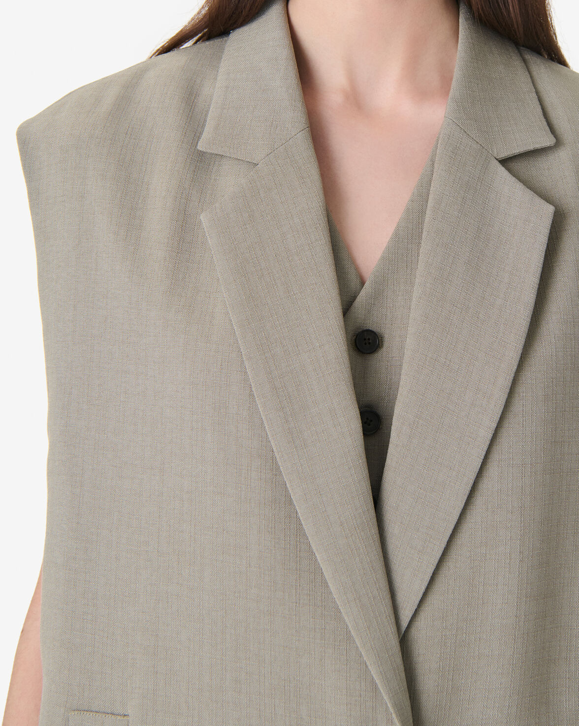 IRO GIACCA SOLEDAD OLIVE GREEN