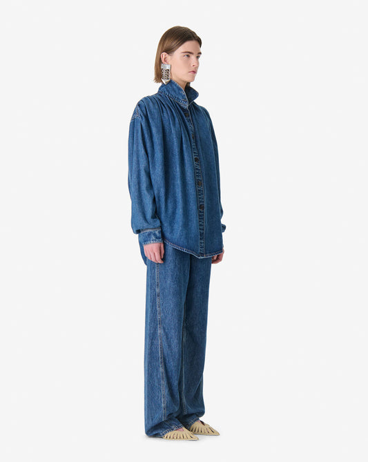 IRO CAMICIA JULIE DENIM BLUE