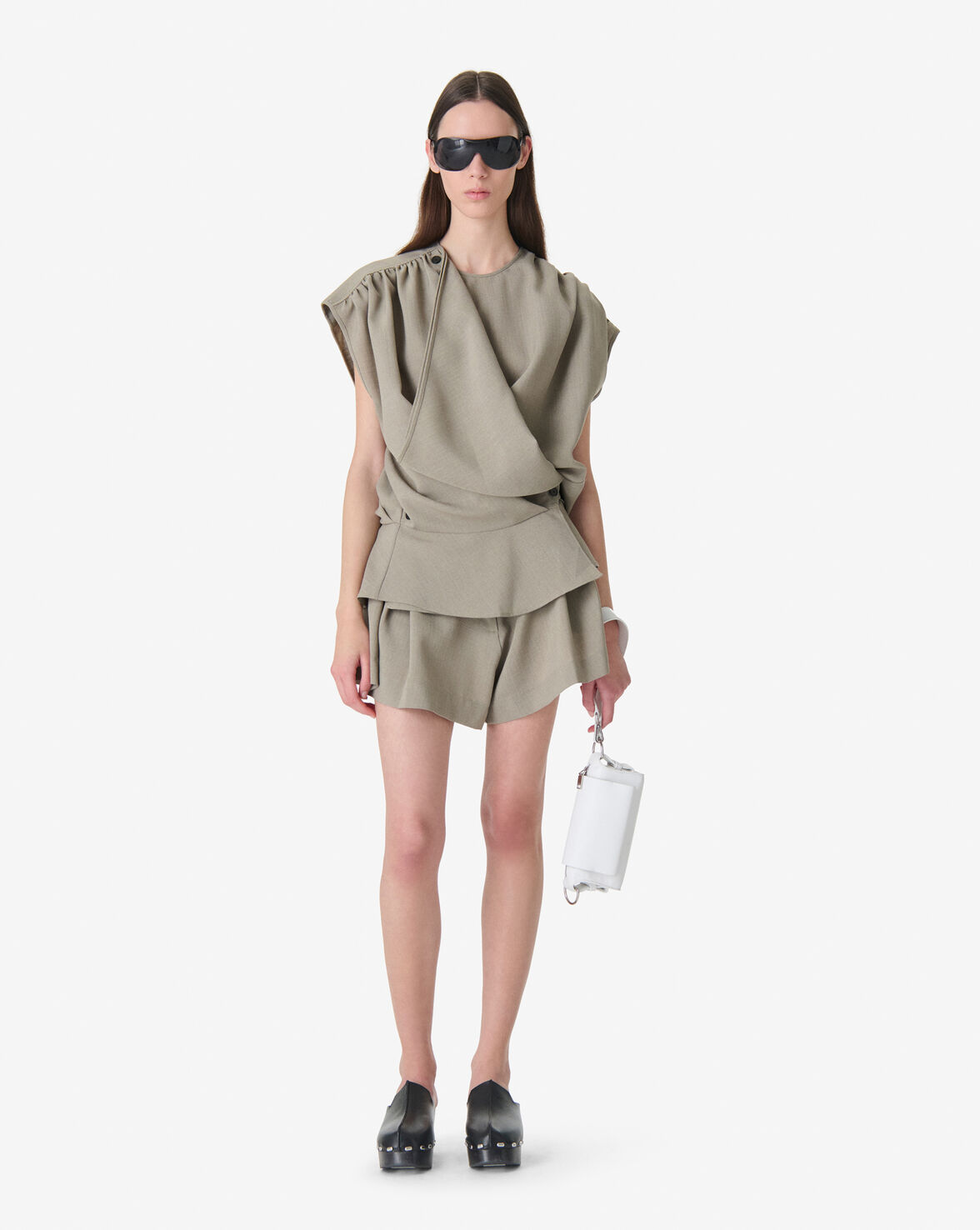 IRO BLUSA OLIVE GREEN
