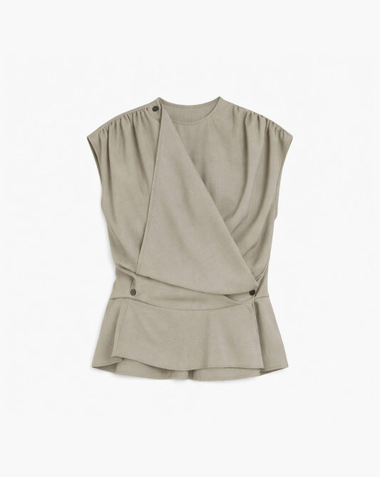 IRO BLUSA OLIVE GREEN