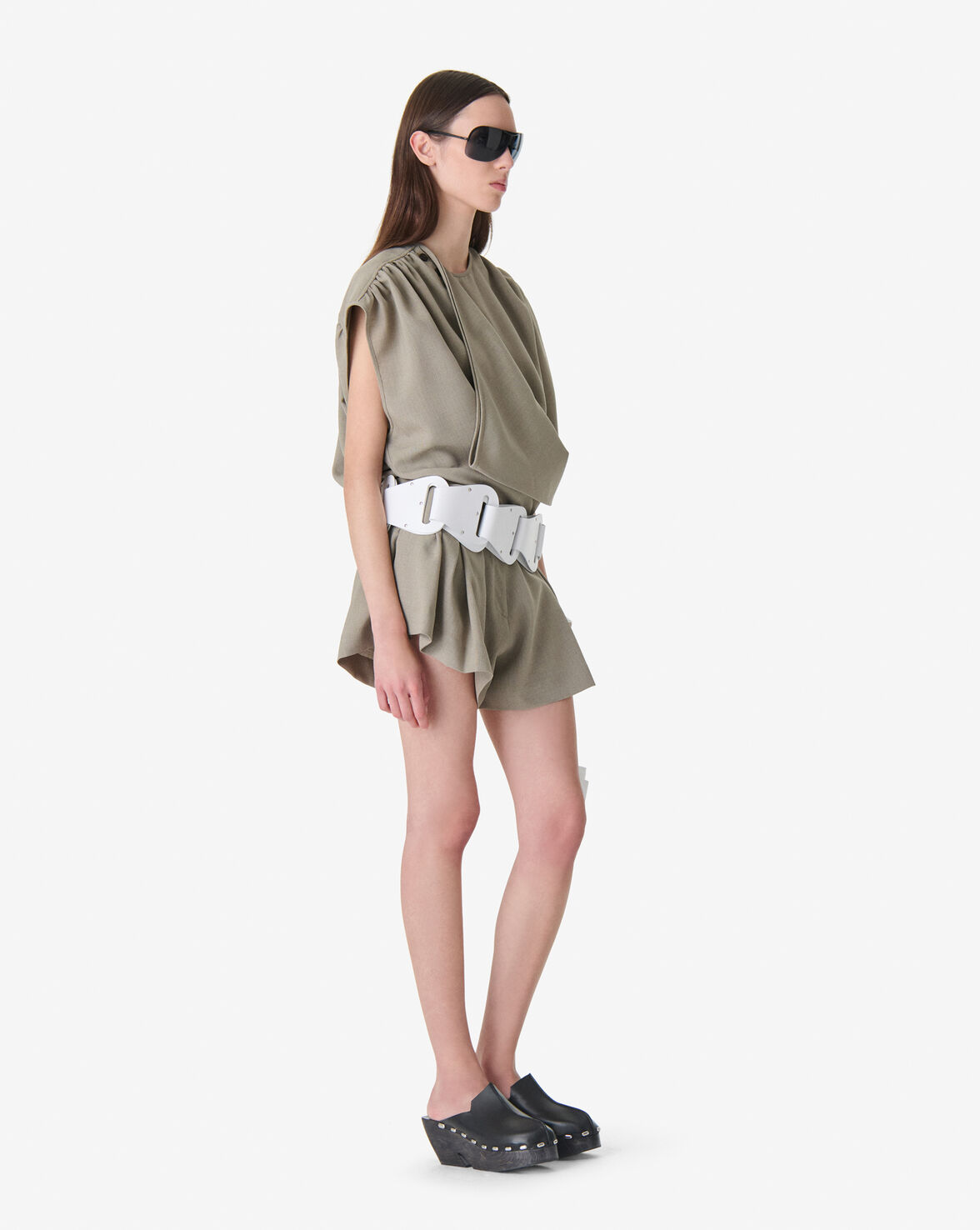 IRO BLUSA OLIVE GREEN