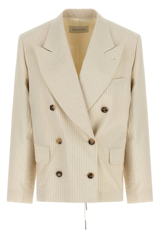DRIES VAN NOTEN GIACCA BOSEA ECRU
