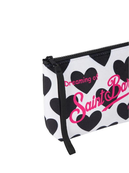 MC2 ST.BARTH POCHETTE ALINE CUORI NERI