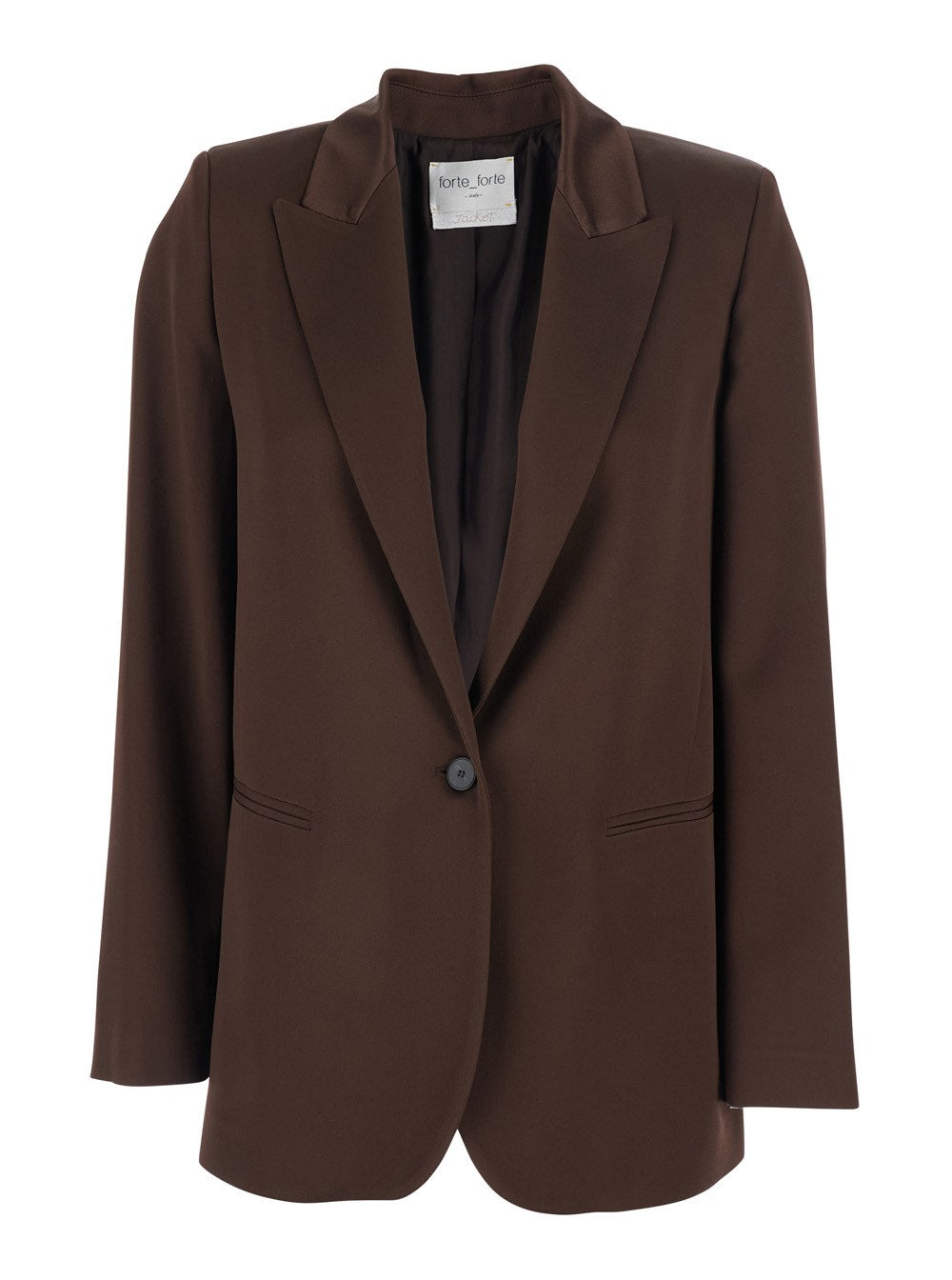 FORTE FORTE BLAZER BROWN
