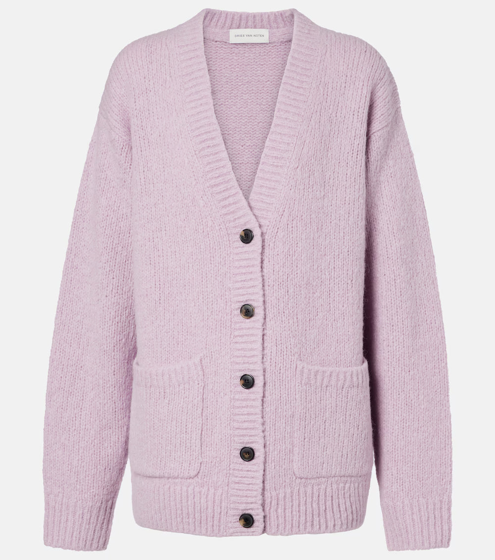 DRIES VAN NOTEN CARDIGAN TOKAS LILAC