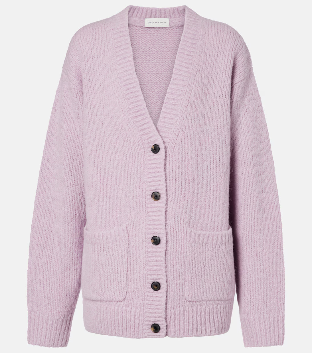 DRIES VAN NOTEN CARDIGAN TOKAS LILAC