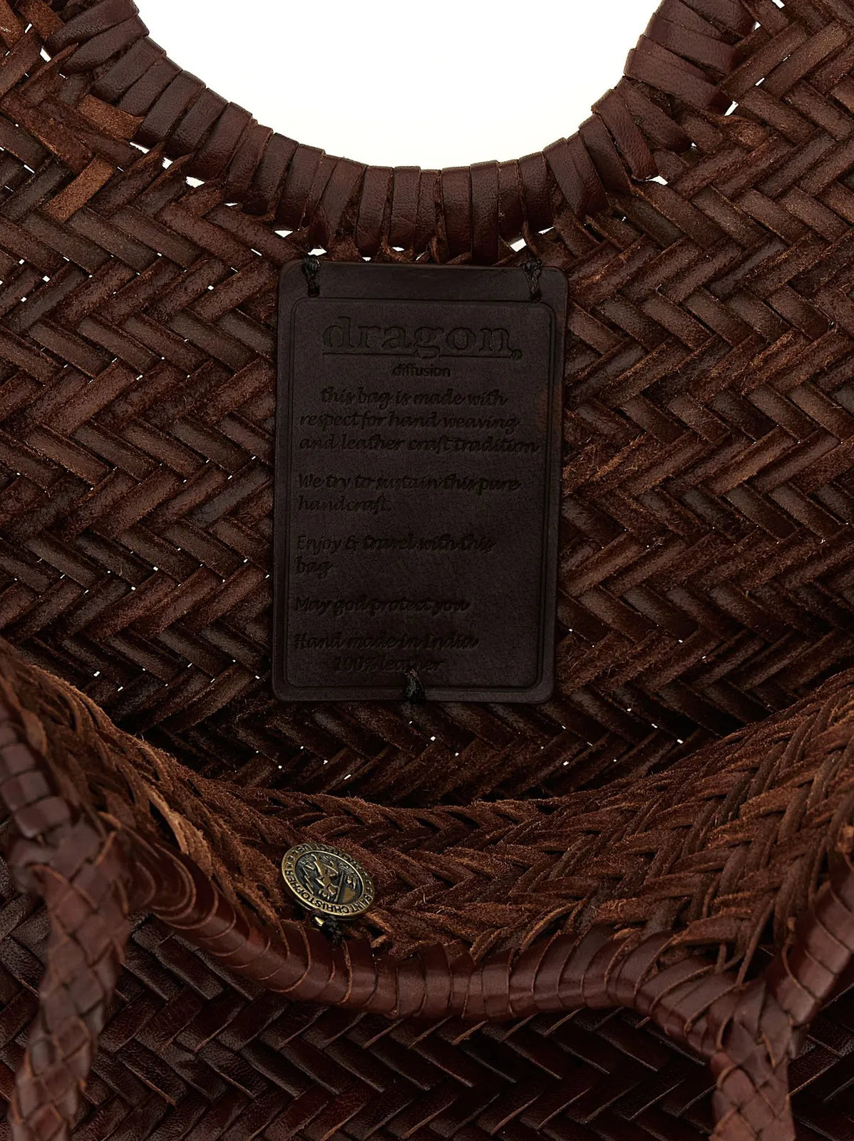 DRAGON DIFFUSION BORSA NANTUCKET BRUCIATO
