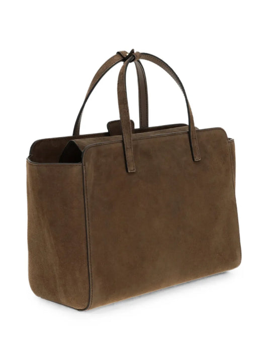 HIDESINS BORSA FLAP M SUEDE CHOCOLAT