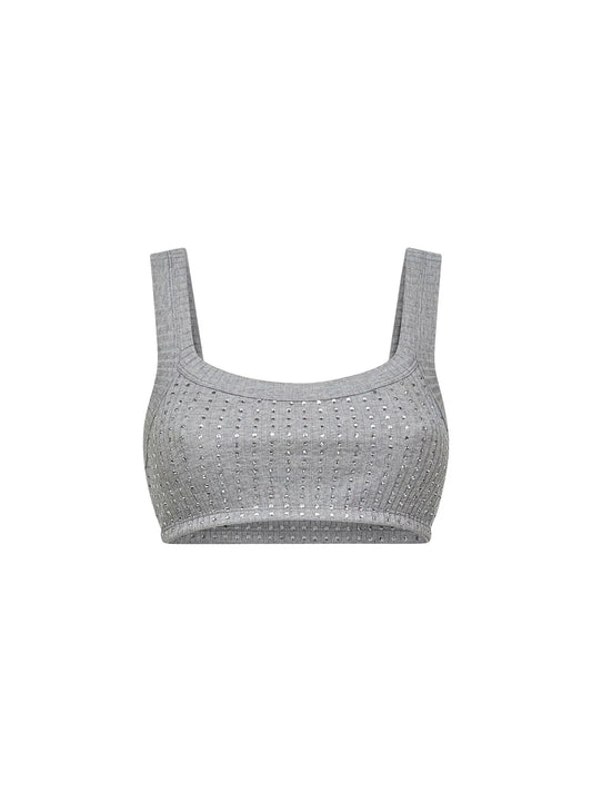 THE ATTICO BRA CRISTALLI GREY