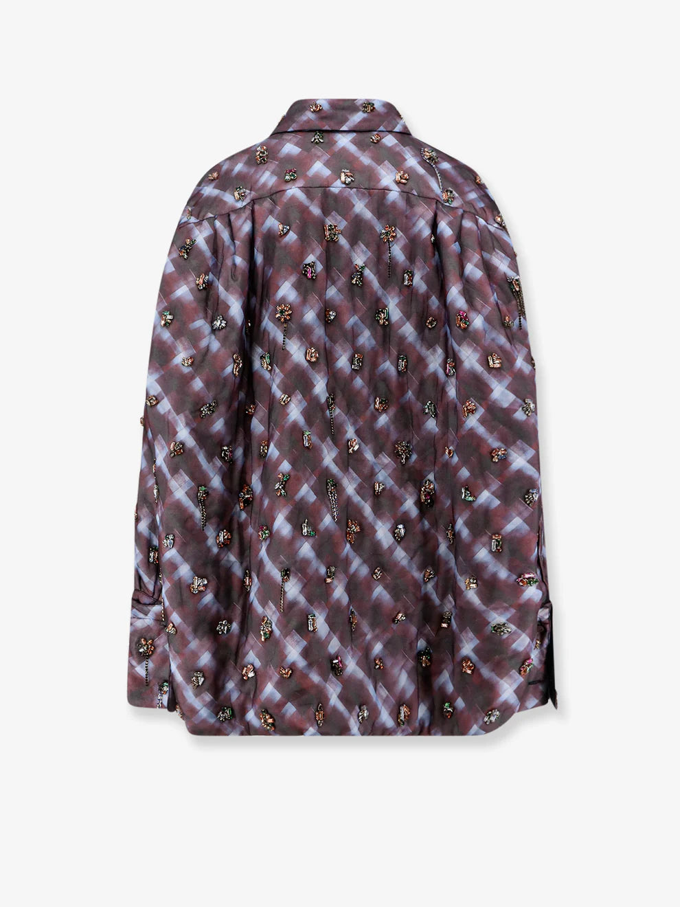 DRIES VAN NOTEN CAMICIA CARTAN PURPLE
