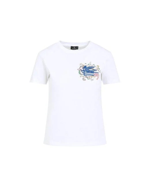 ETRO T-SHIRT LOGO AZZURRO