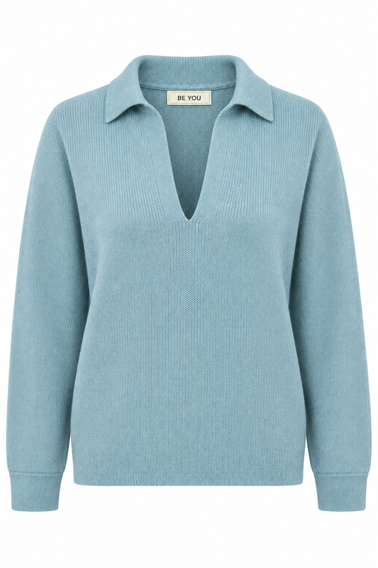 BE YOU MAGLIONE  POLO ACQUA MARINA