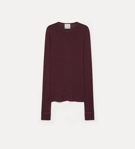 FORTE FORTE MAGLIA COSTINE CHOCOLAT NOIR