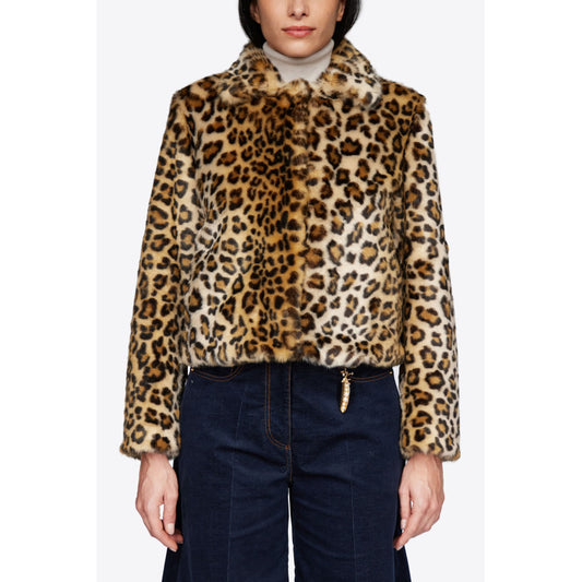VIVETTA GIUBBINO PELLICCIA CRUELTY-FREE ANIMALIER