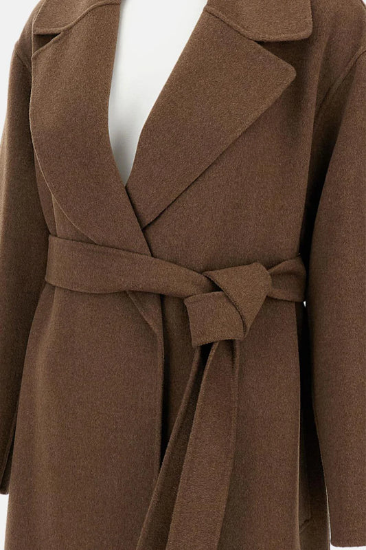 'S MAX MARA CAPPOTTO CUORE MINK