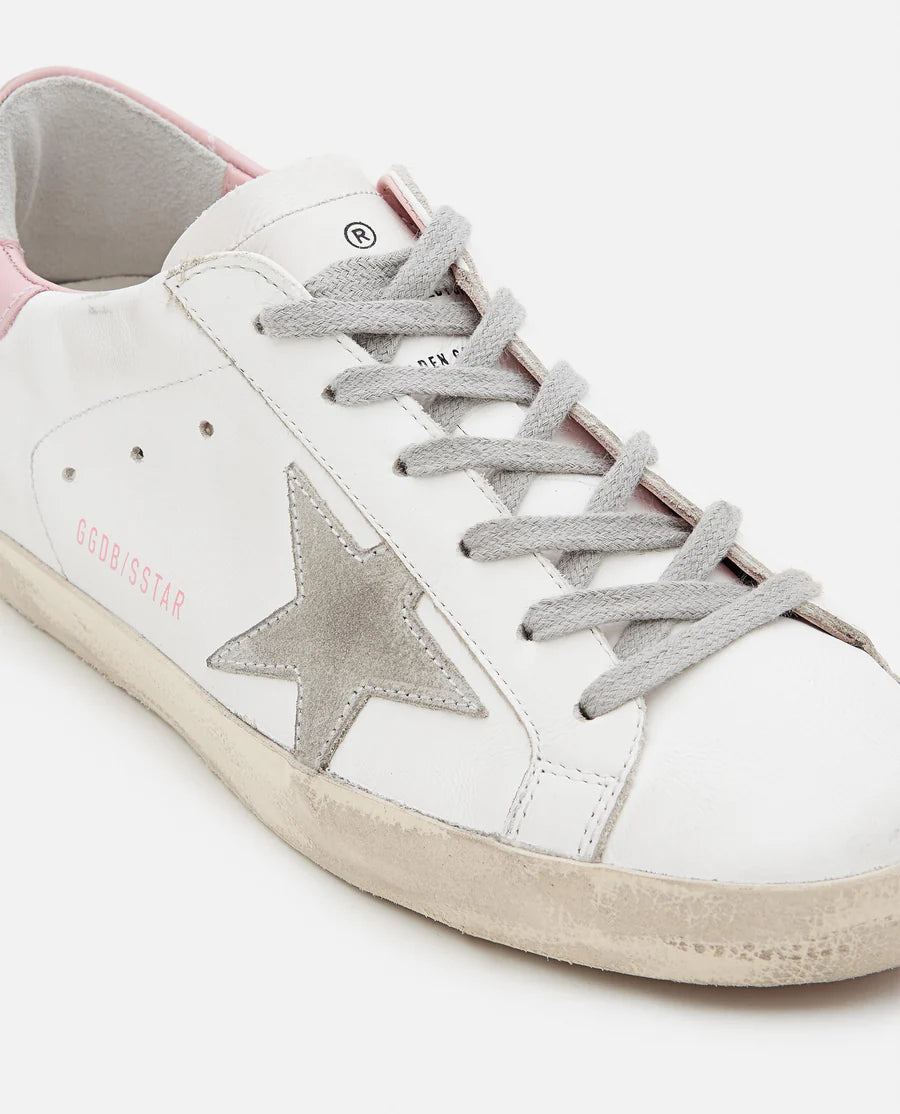 GOLDEN GOOSE SNEAKERS SUPERSTAR BIANCO ROSA