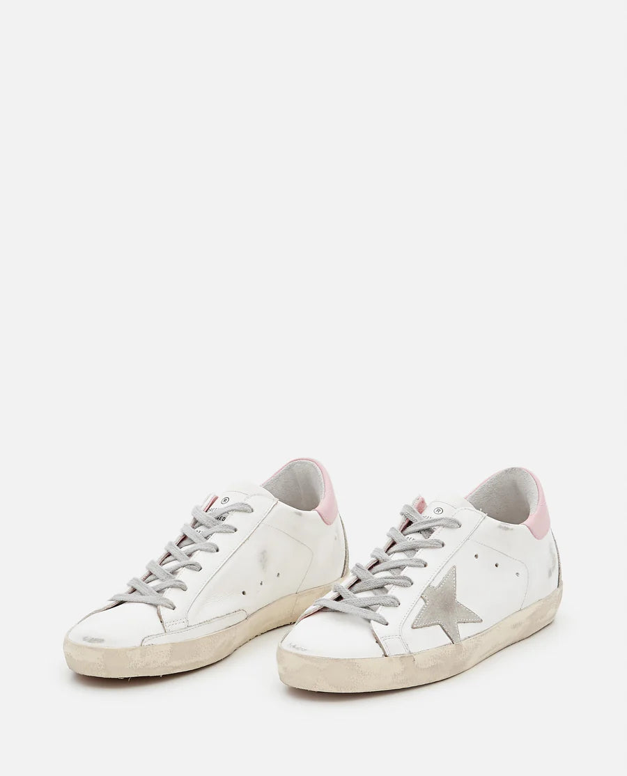 GOLDEN GOOSE SNEAKERS SUPERSTAR BIANCO ROSA