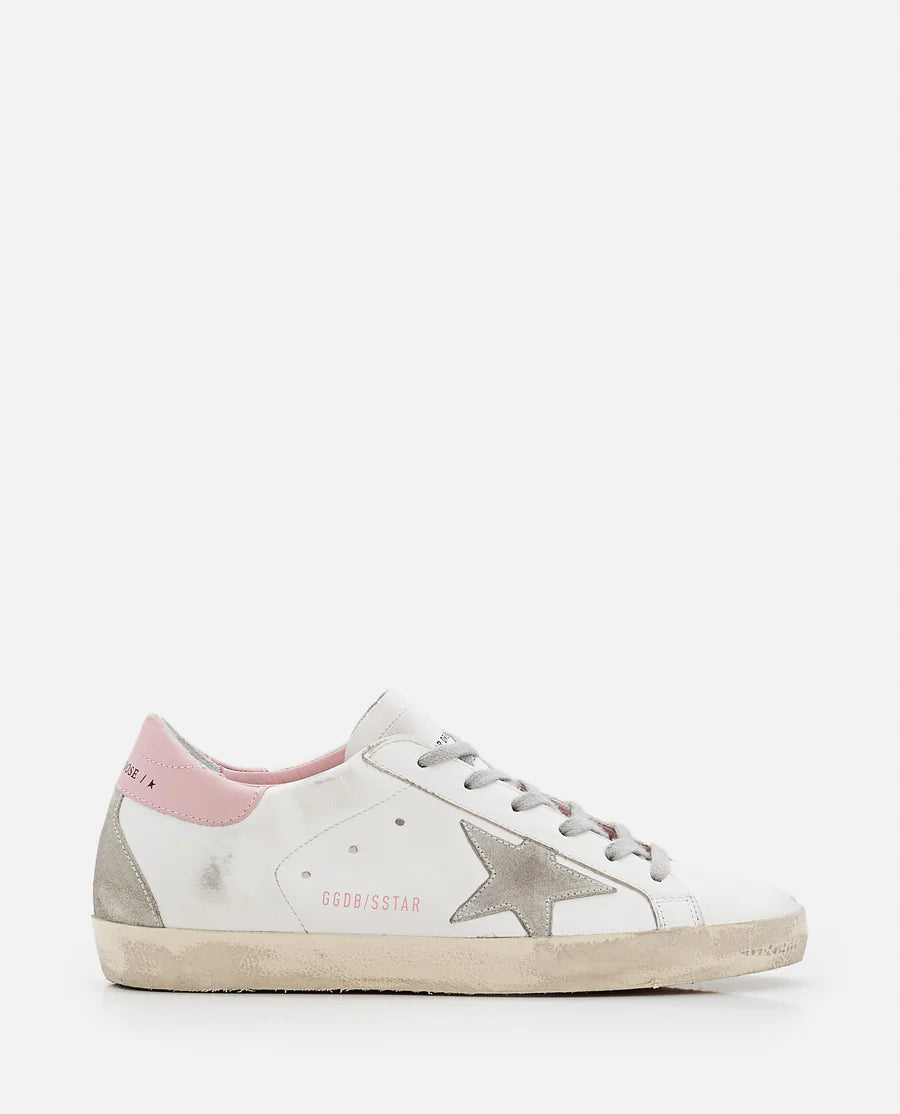 GOLDEN GOOSE SNEAKERS SUPERSTAR BIANCO ROSA