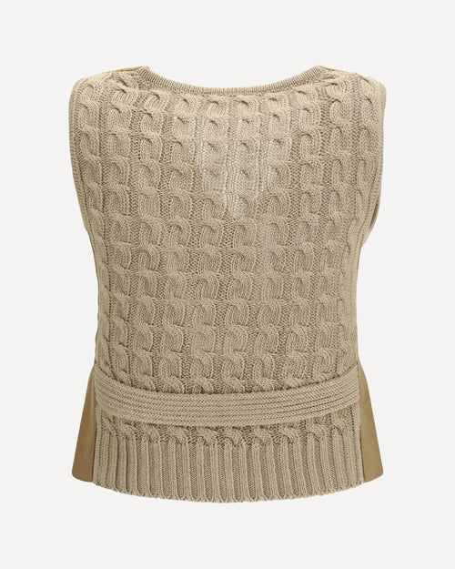 MAX MARA GILET CALIBRI DESERTO