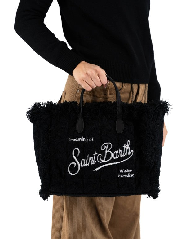 MC2 ST.BARTH BORSA COLETTE WOOL BRAID BLACK