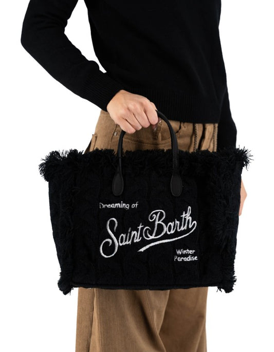 MC2 ST.BARTH BORSA COLETTE WOOL BRAID BLACK