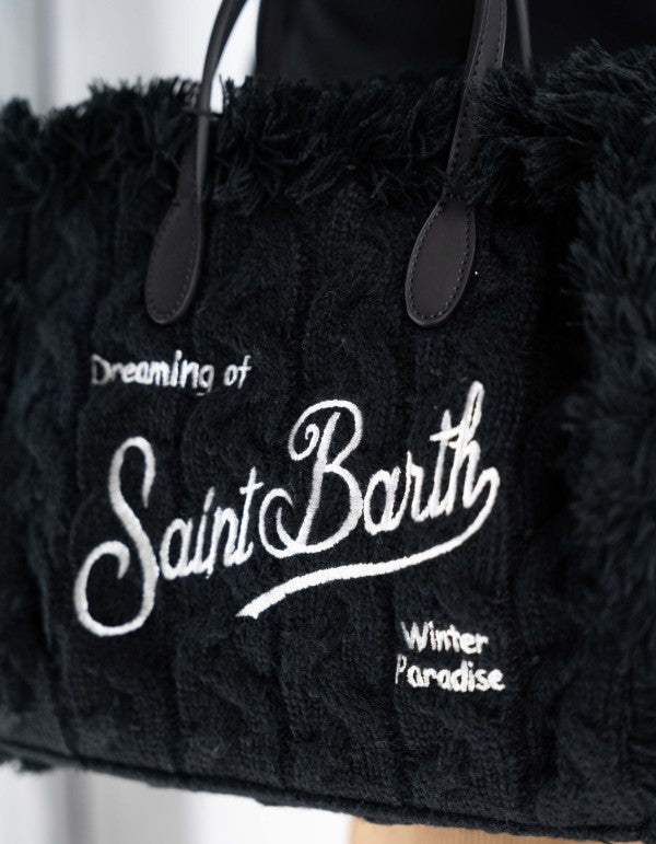 MC2 ST.BARTH BORSA COLETTE WOOL BRAID BLACK