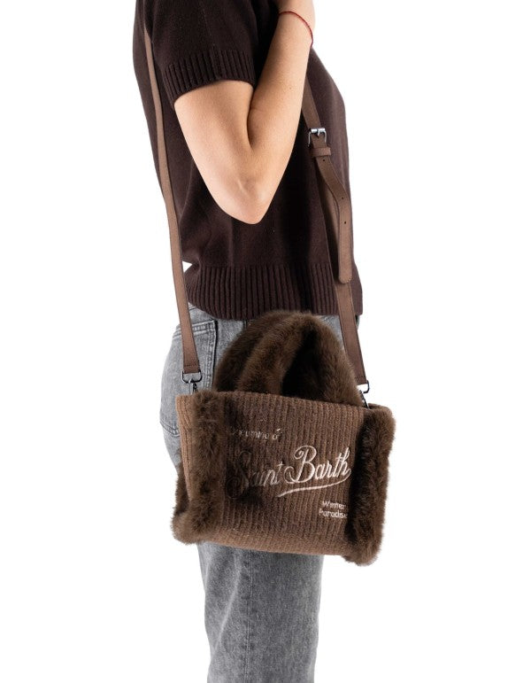 MC2 ST.BARTH BORSA VANITY COLETTE FUR BROWN