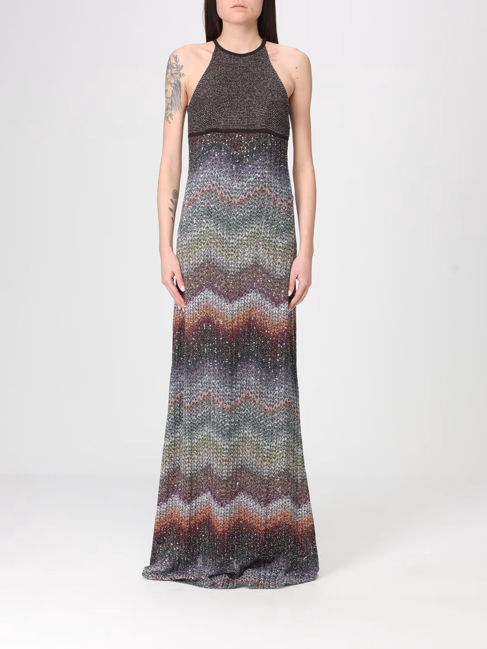 MISSONI ABITO LUNGO SMANICATO ZIG ZAG