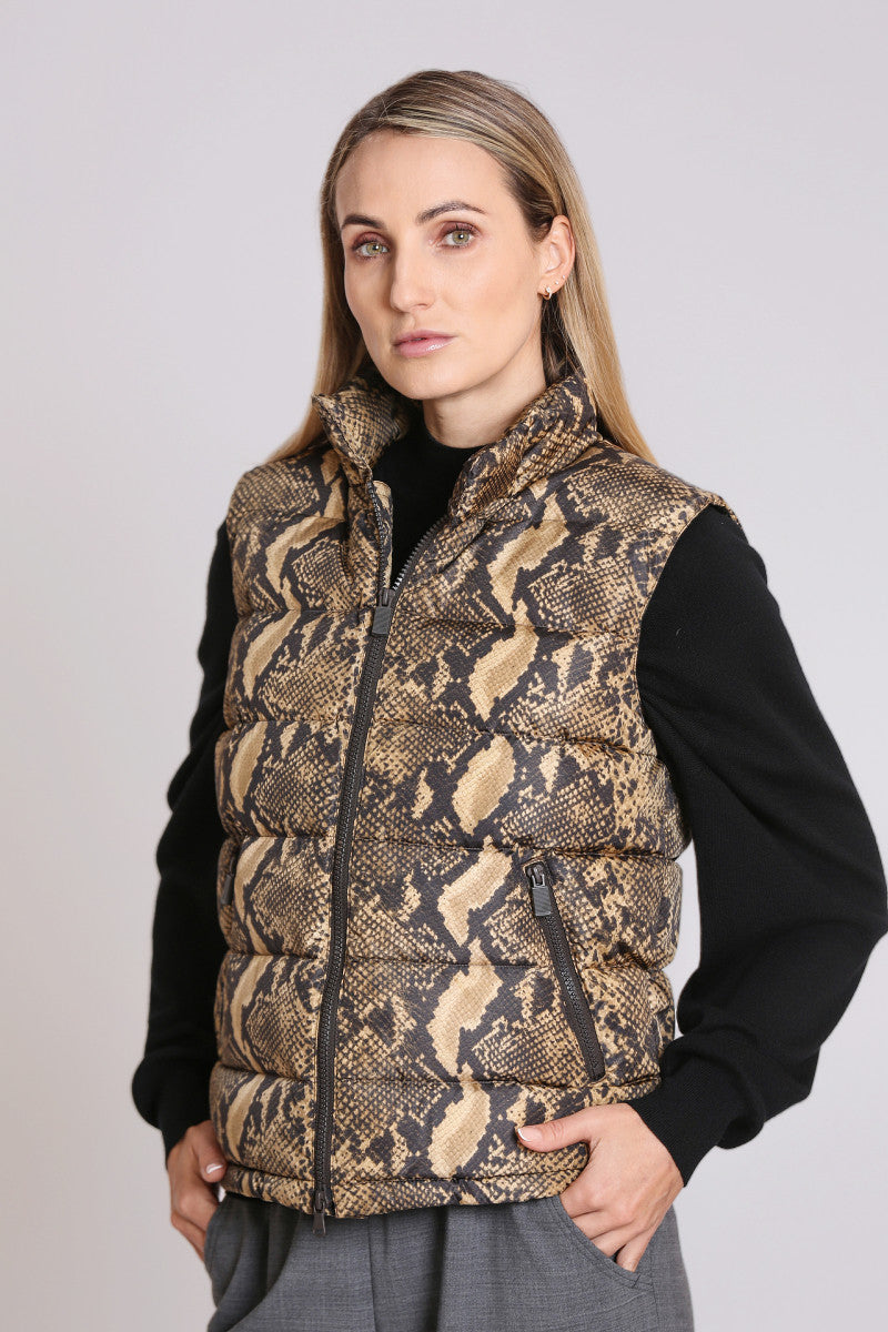 ASPESI GILET STAMPA PITONE