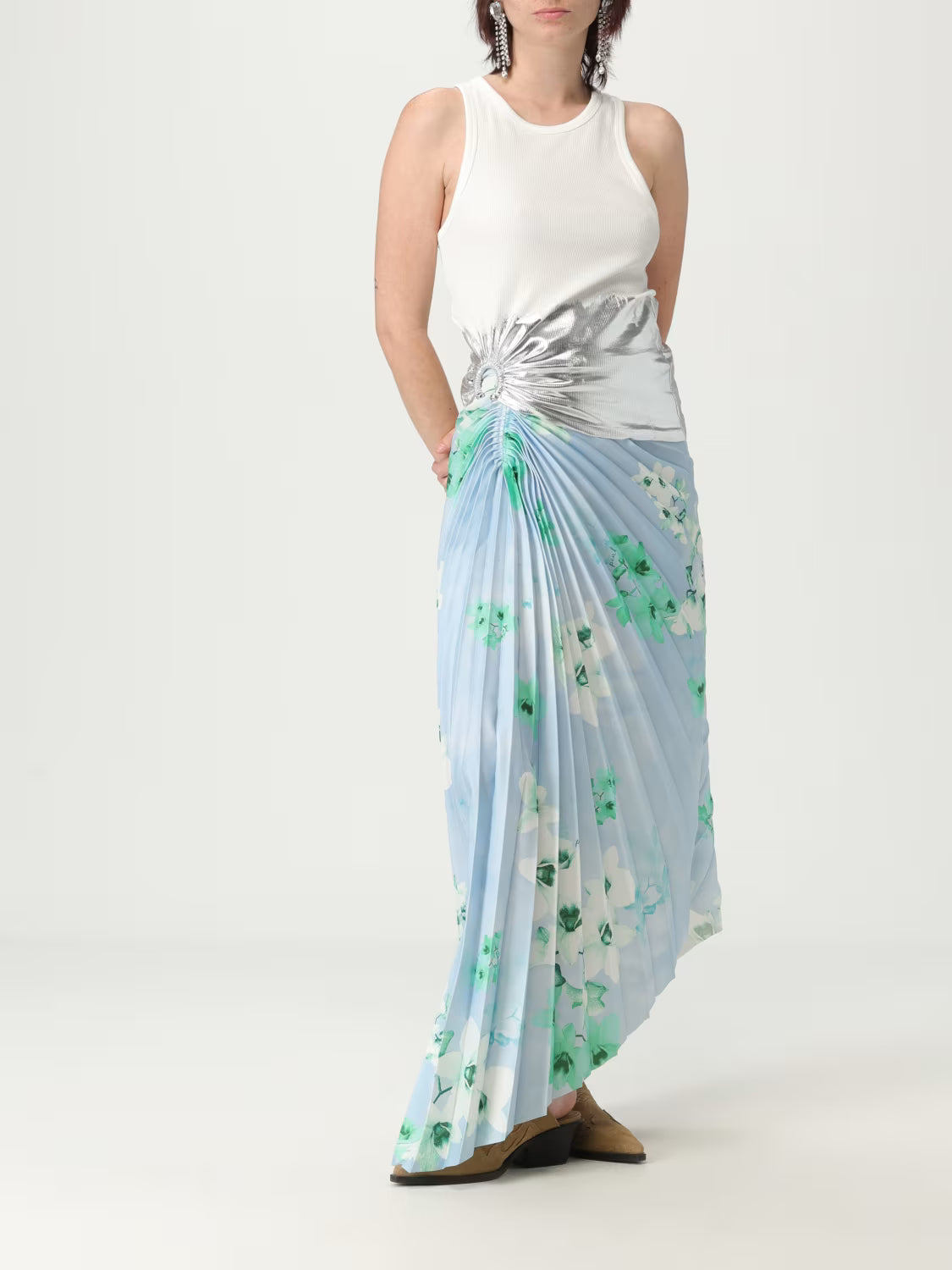 RABANNE CANOTTA ANELLO WHITE SILVER