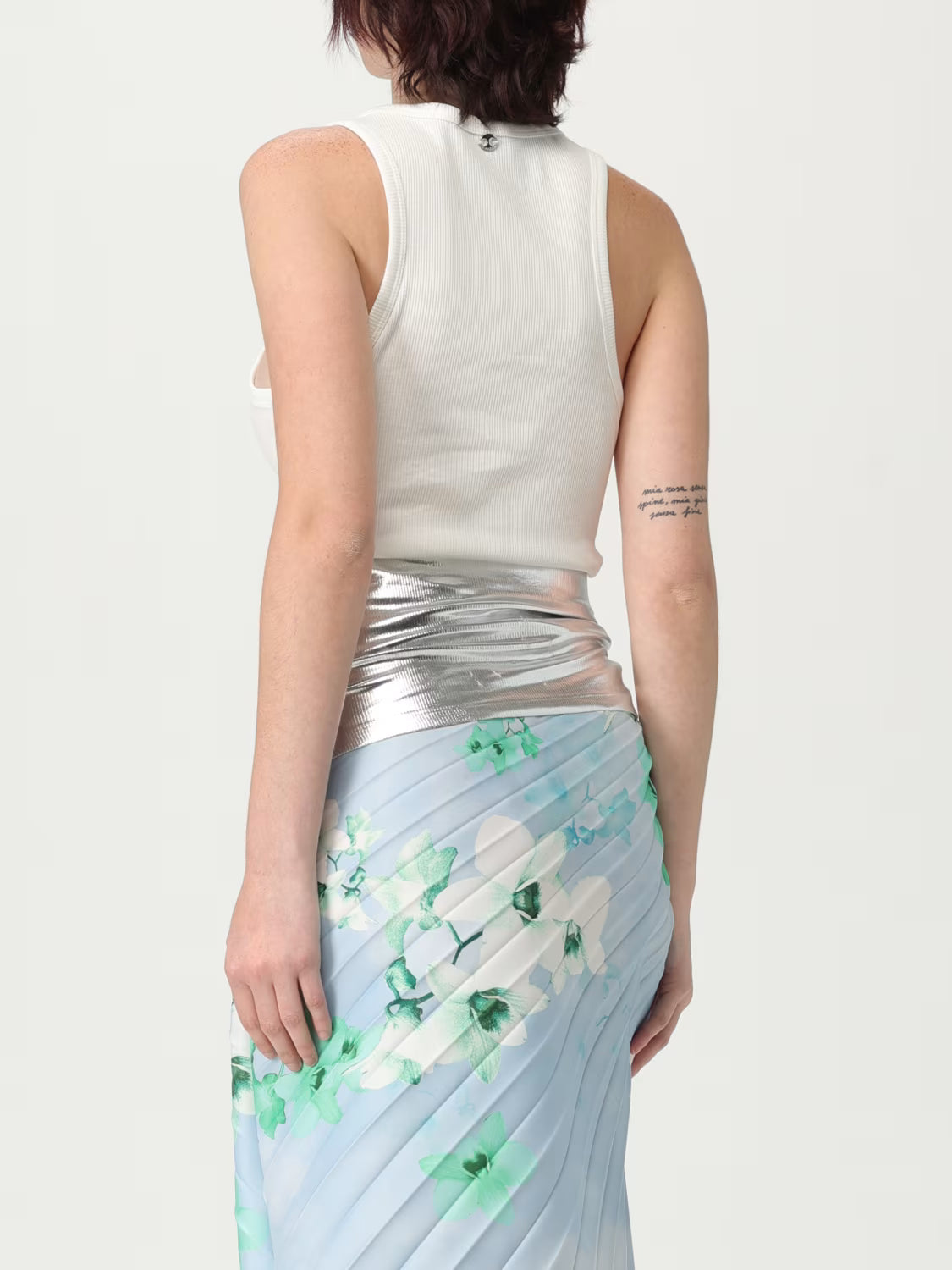 RABANNE CANOTTA ANELLO WHITE SILVER