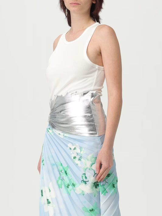 RABANNE CANOTTA ANELLO WHITE SILVER