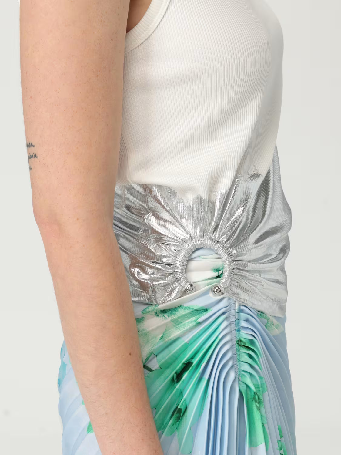 RABANNE CANOTTA ANELLO WHITE SILVER