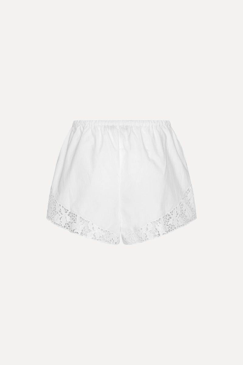 ROTATE SHORT RICAMO WHITE