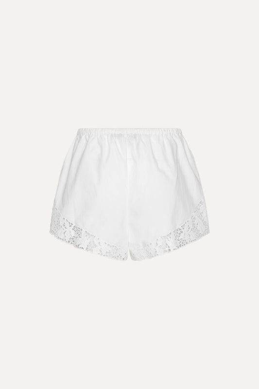 ROTATE SHORT RICAMO WHITE