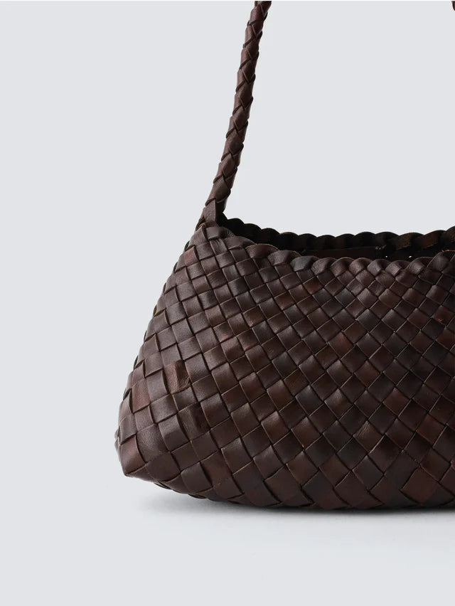 DRAGON DIFFUSION BORSA ROSANNA MINI S.CROCE DK BROWN