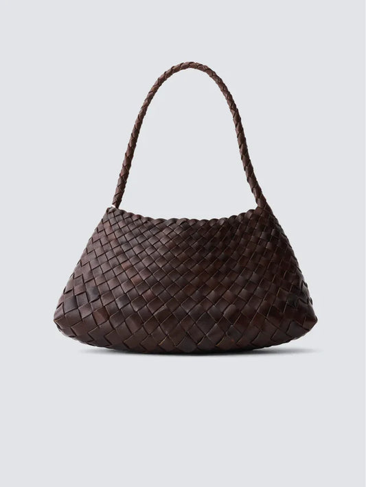 DRAGON DIFFUSION BORSA ROSANNA MINI S.CROCE DK BROWN