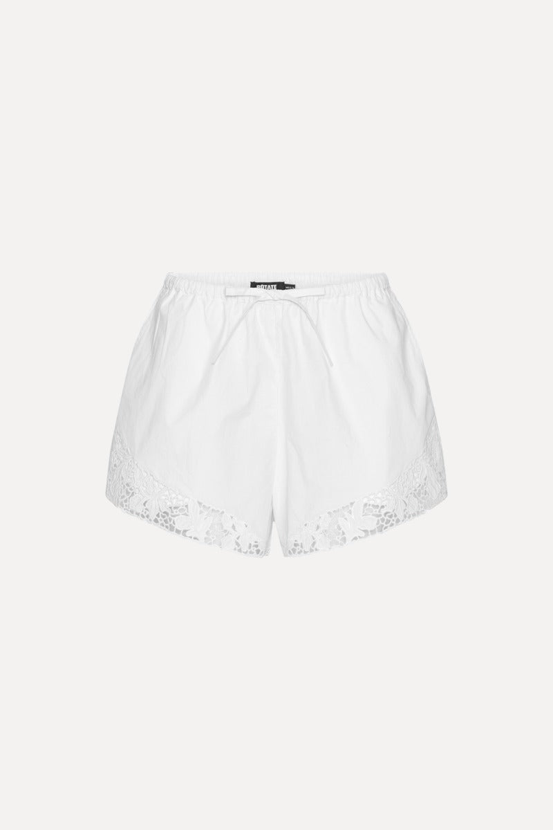 ROTATE SHORT RICAMO WHITE