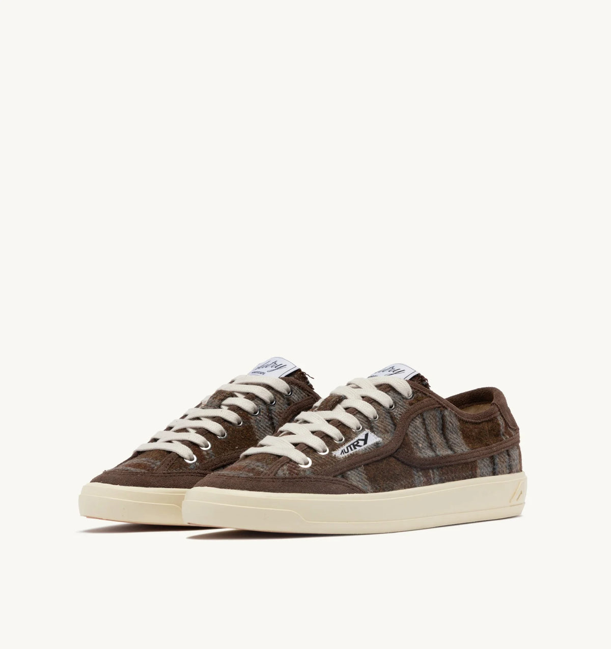 AUTRY SNEAKER WINDSCAPE TARTAN BROWN