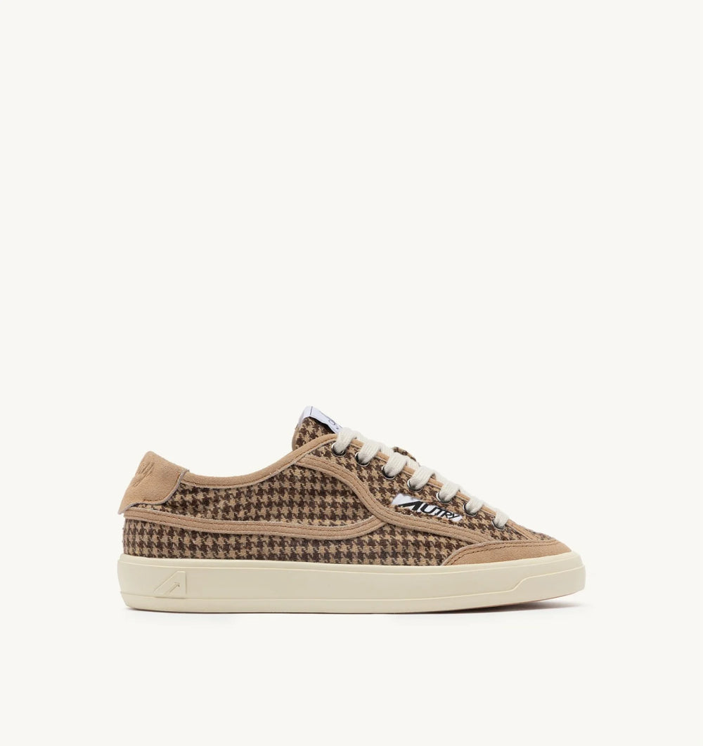 AUTRY SNEAKER WINDSCAPE PIED DE POULE BROWN