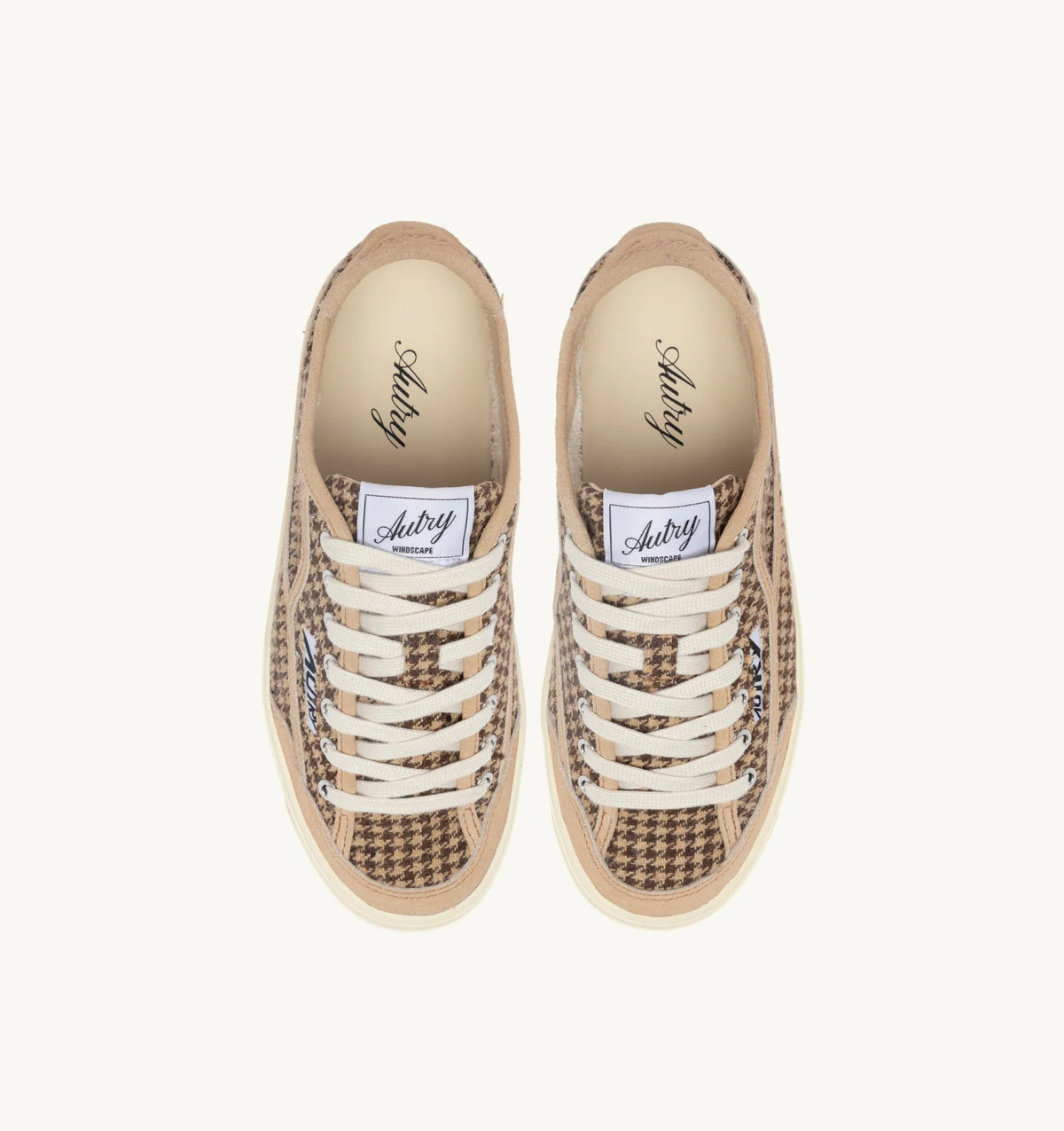 AUTRY SNEAKER WINDSCAPE PIED DE POULE BROWN